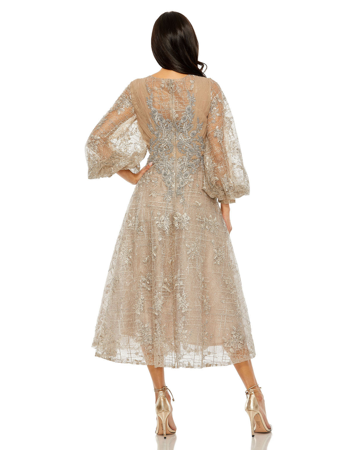 Mother of the Bride Dresses Short A Line Mother of the Bride Midi Dress Taupe