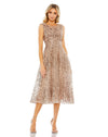Cocktail Dresses Short Sequin Cocktail Midi Dress Bronze