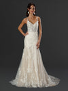 Wedding Dresses Long Wedding Fitted Lace Dress Off White