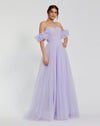 Formal Dresses Long Off Shoulder Tulle A Line Dress Lilac