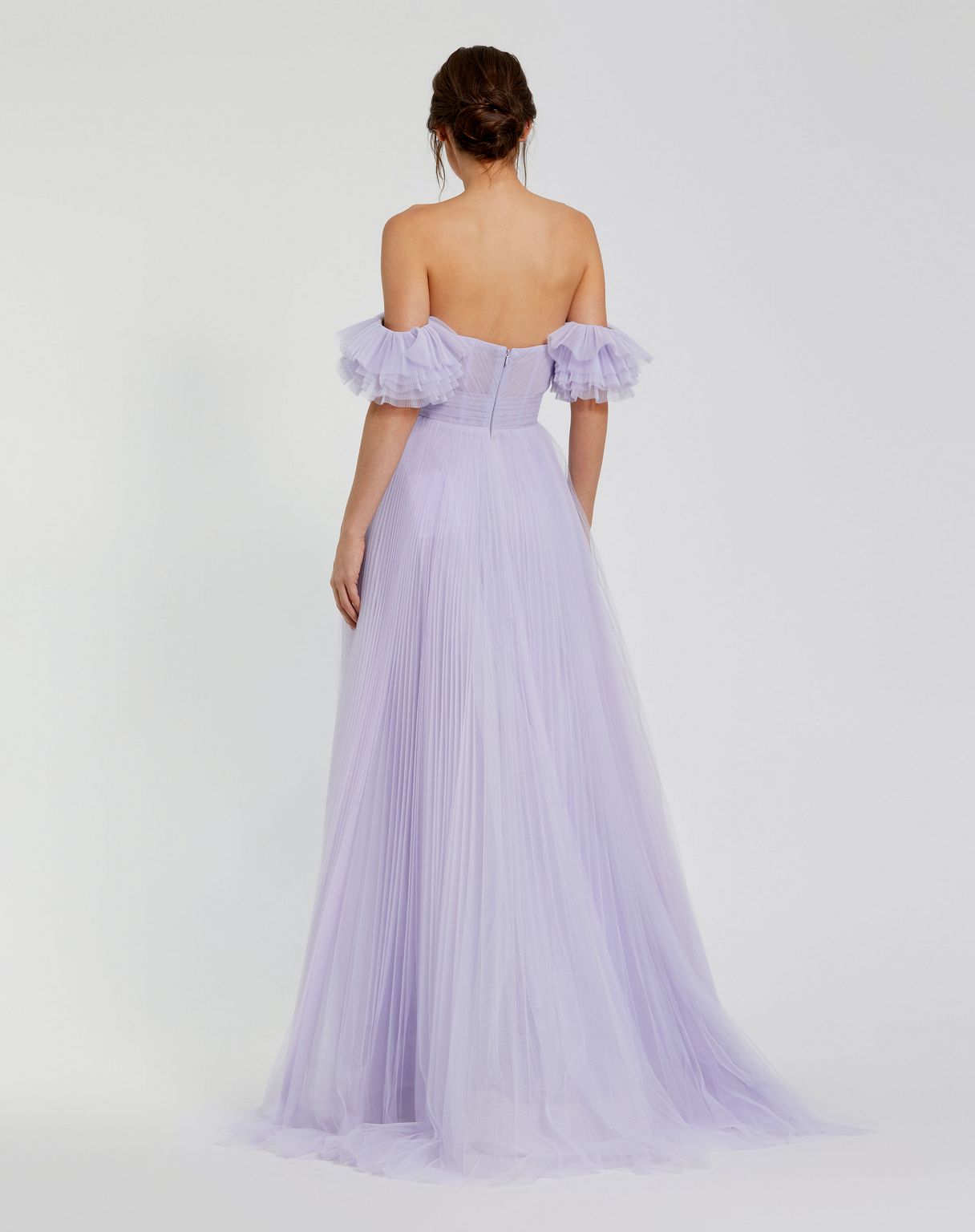 Formal Dresses Long Off Shoulder Tulle A Line Dress Lilac