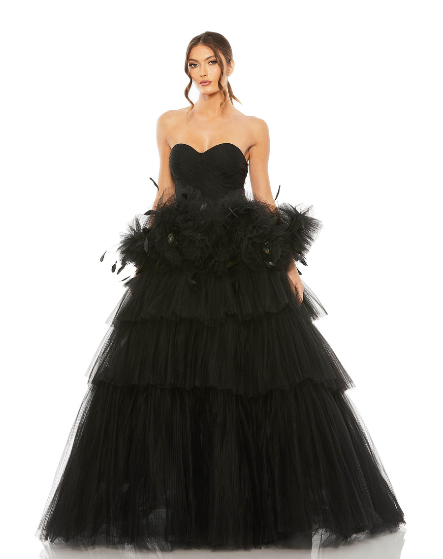 Prom Dresses Prom Long Strapless Ball Gown Black