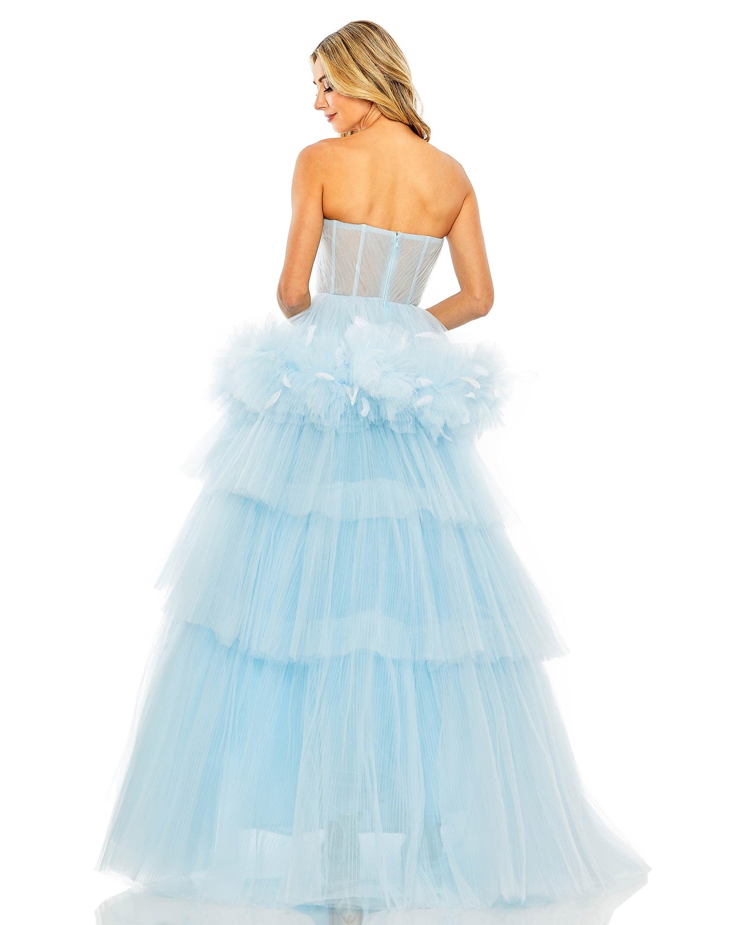 Prom Dresses Prom Long Strapless Ball Gown Ice Blue