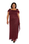 Plus Size Dresses Long Plus Size Formal Evening Dress Merlot