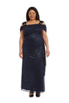 Plus Size Dresses Long Plus Size Formal Evening Dress Navy
