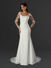 Wedding Dresses Wedding Long Bridal Gown Simple Dress Off White