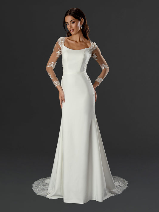 Wedding Dresses Wedding Long Bridal Gown Simple Dress Off White