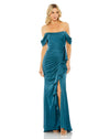 Formal Dresses Long Formal Ruffle Prom Dress Ocean