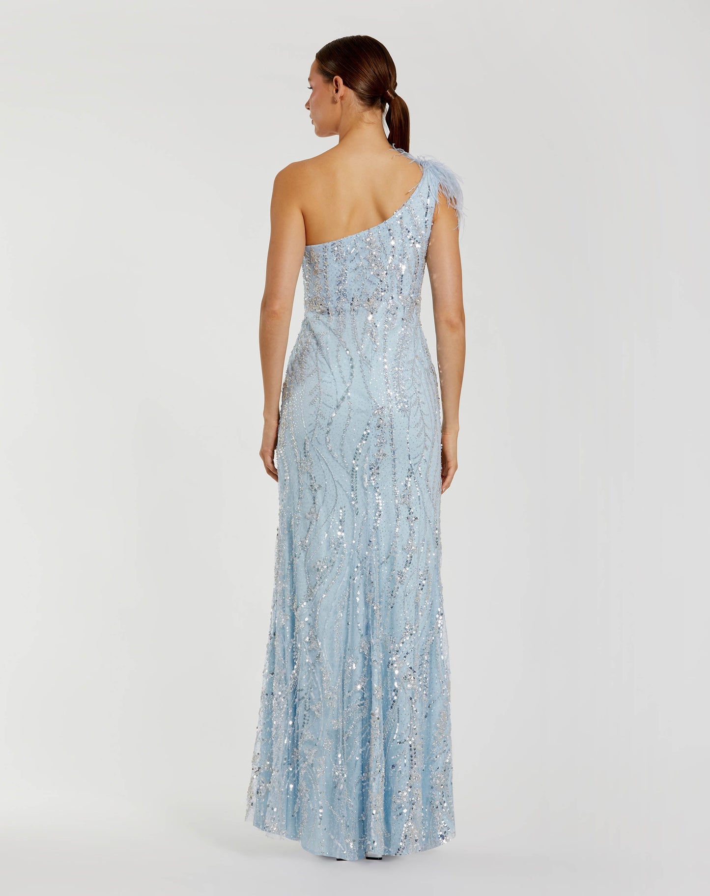 MD20887 Powder Blue Inline Dress Back