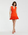 Cocktail Dresses Short Ruffle Fit Cocktail Dress Sunset