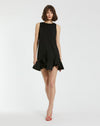 Cocktail Dresses Short Homecoming Ruffle Hem Cocktail Dress Black