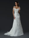 Wedding Dresses Fitted Long Wedding Dress Off White