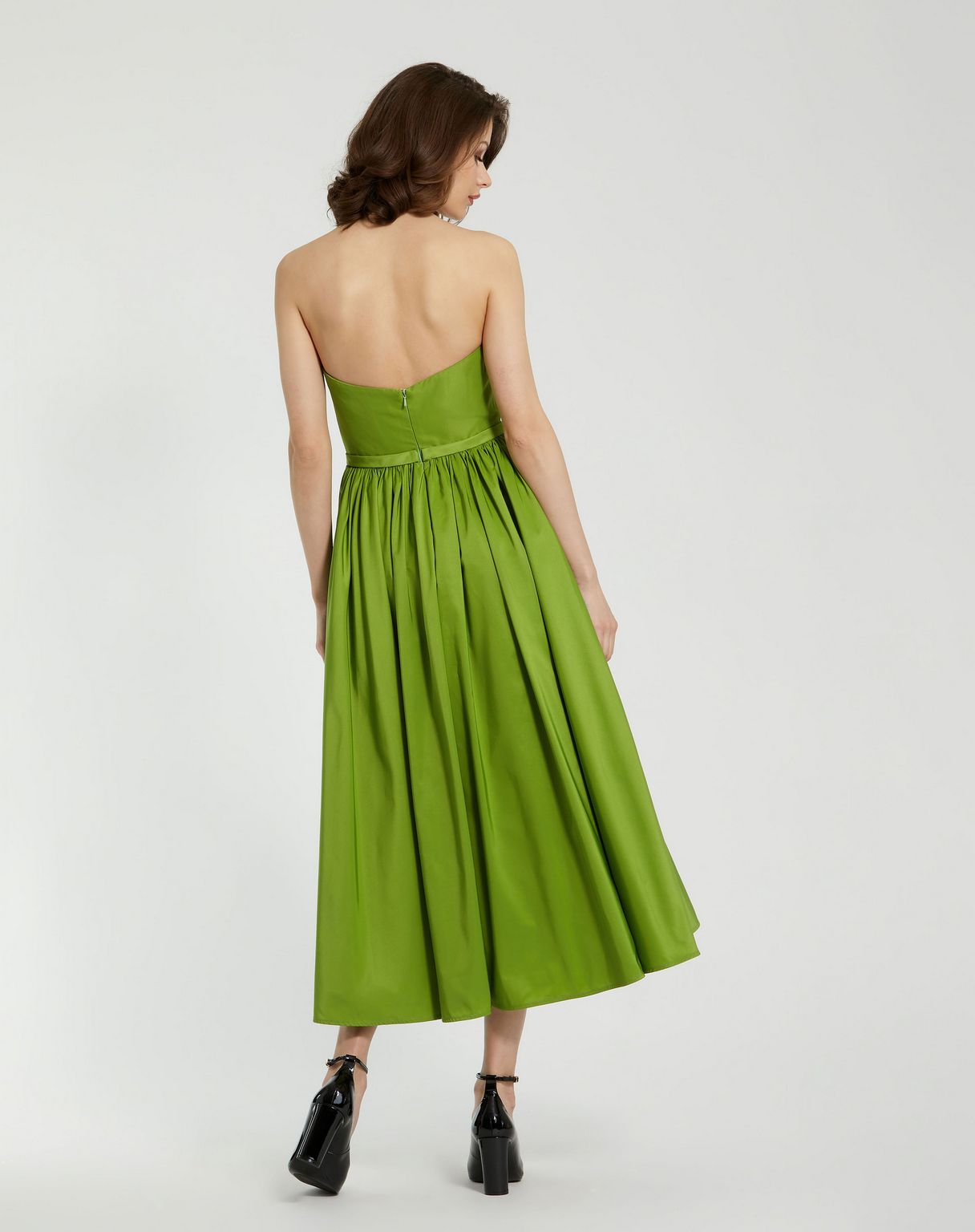 Formal Dresses A Line Tea Length Floral Detail Formal Dress Pear