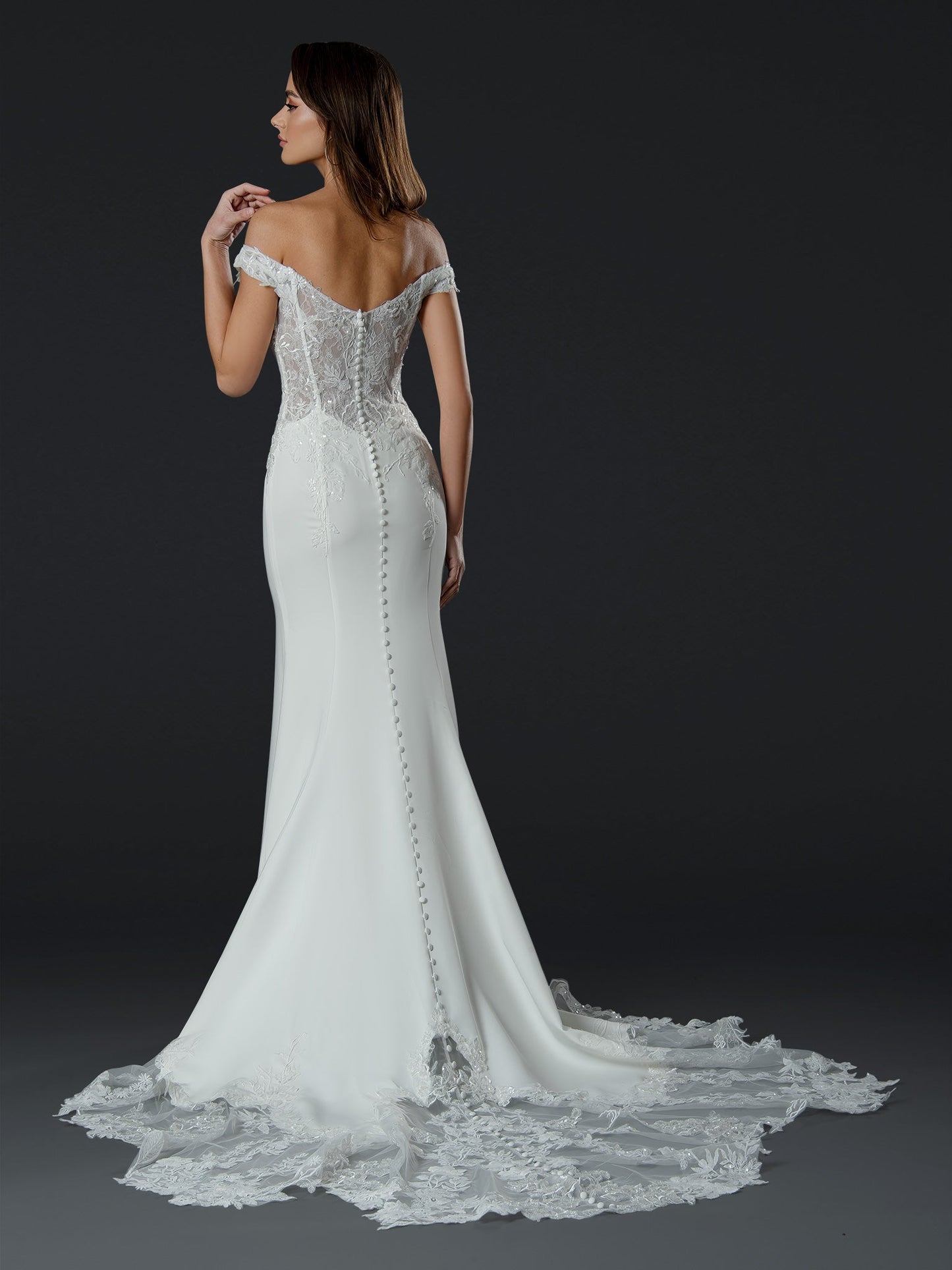 Wedding Dresses Long Bridal Wedding Mermaid Dress Off White