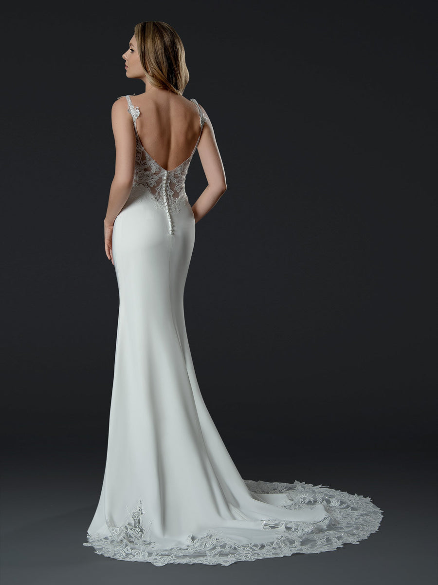 Wedding Dresses Mermaid Long Bridal Wedding Dress Off White