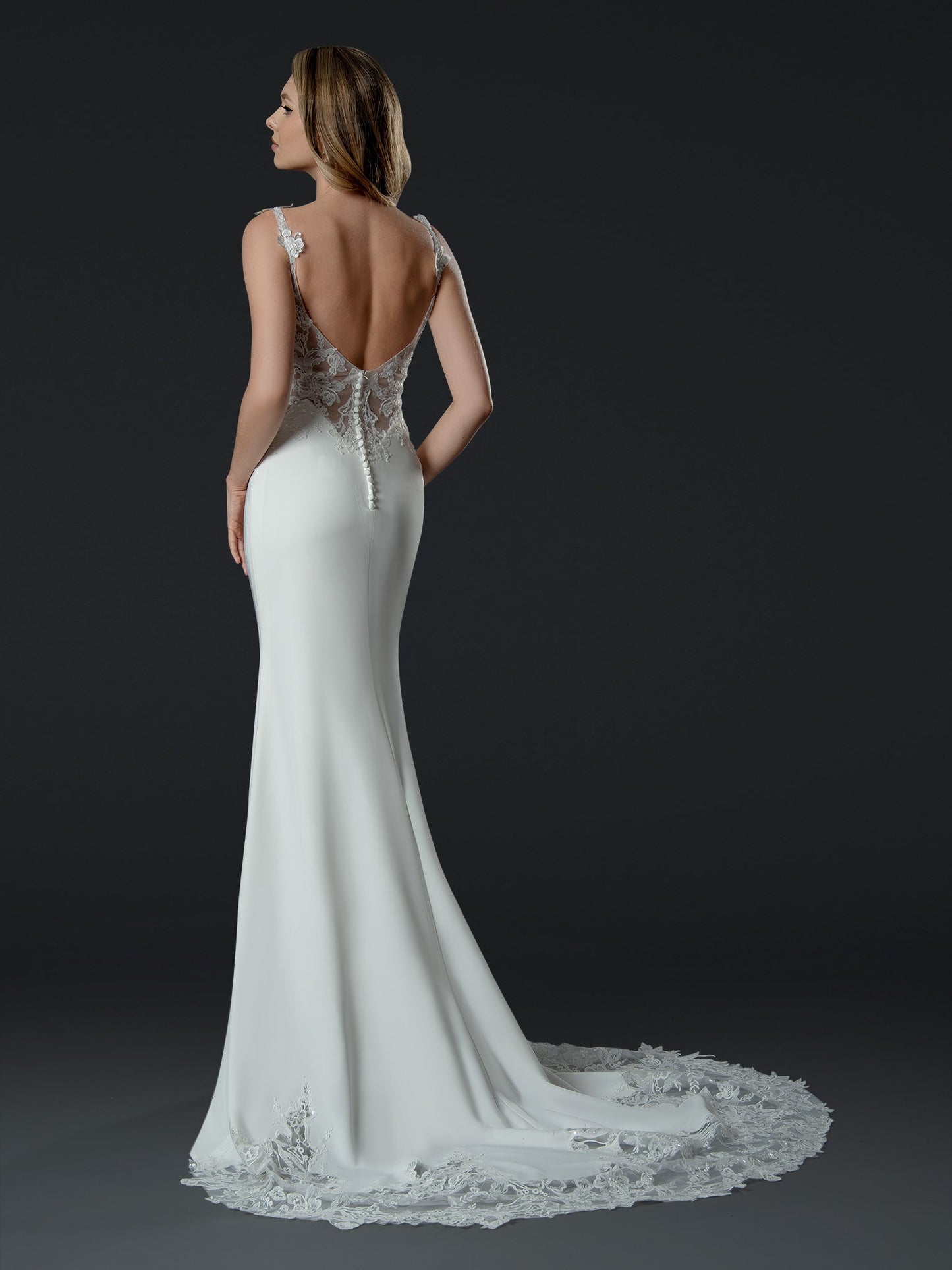 Wedding Dresses Mermaid Long Bridal Wedding Dress Off White