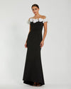 Formal Dresses Long Fitted Formal Evening Dress Black Cream