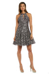 Cocktail Dresses Short A Line Lace Cocktail Dress Black/Taupe