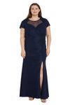 Plus Size Dresses Long Glitter Formal Plus Size Mother of the Bride Dress Navy