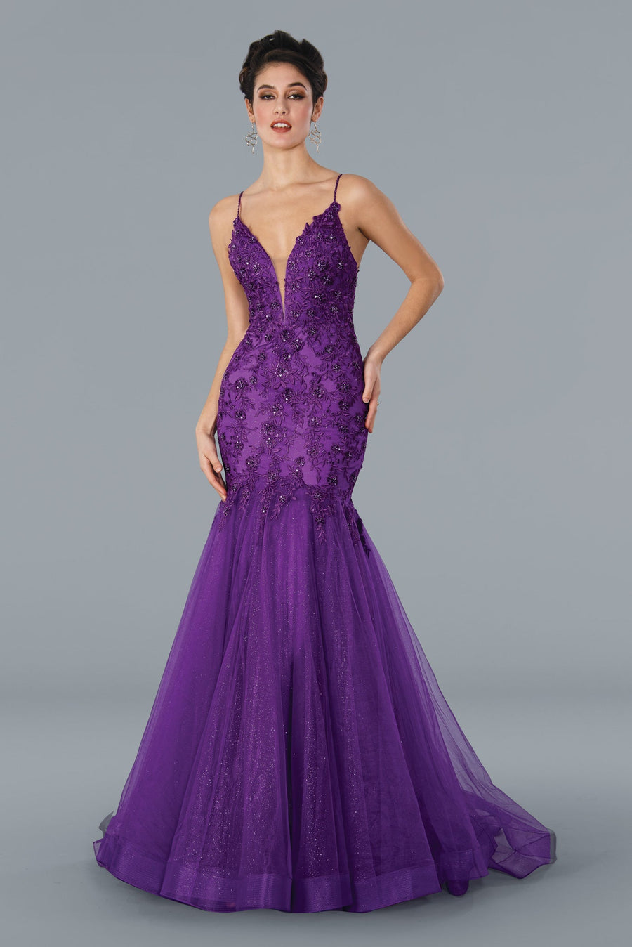 Prom Dresses Prom Glitter Long Formal Dress Purple