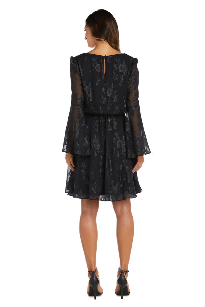 Cocktail Dresses Short Cocktail Long Sleeve Mother of the Bride Dresses Black