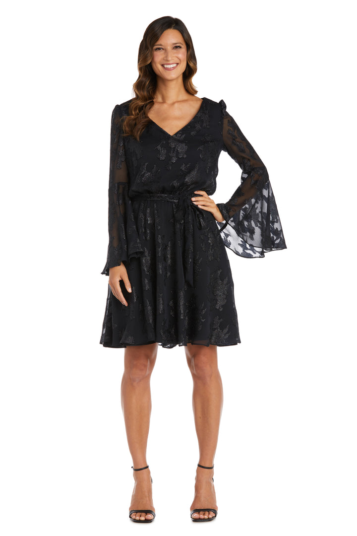 Cocktail Dresses Short Cocktail Long Sleeve Mother of the Bride Dresses Black