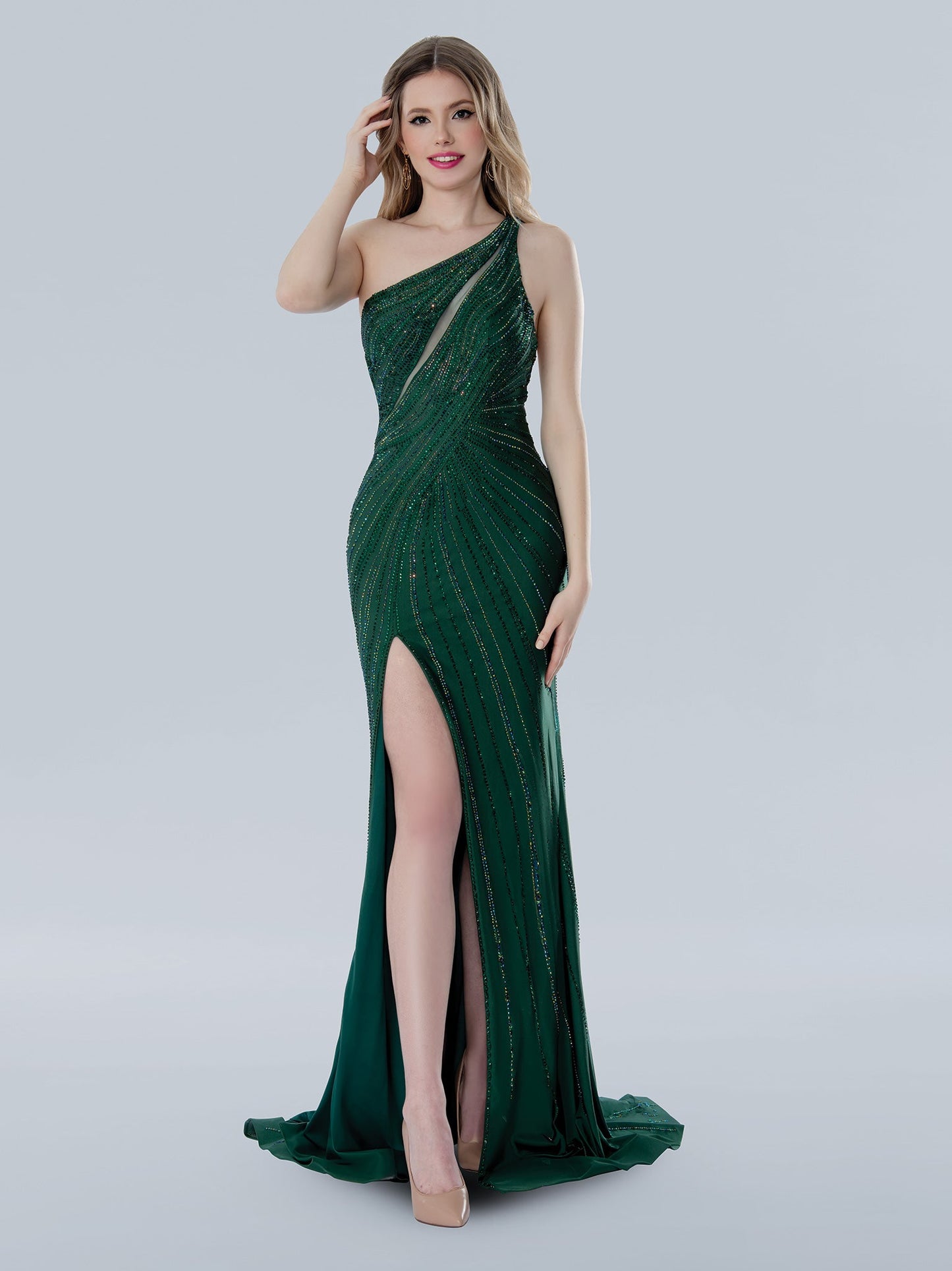 Prom Dresses Prom Long Slit Formal Evening Dress Green