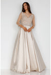 Formal Dresses Long Formal Beaded Evening Dress Champagne