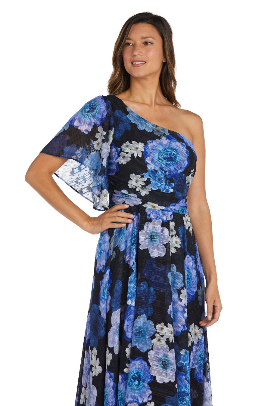 Formal Dresses Long Evening Floral Petite Formal Dress  Blue/Royal
