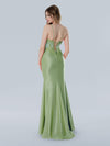 Prom Dresses Prom Long Corset Lace Applique Formal Dress Sage