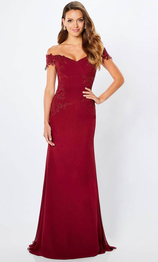 Plus Size Dresses Long Formal Lace Applique Plus Size Dress Bordeaux
