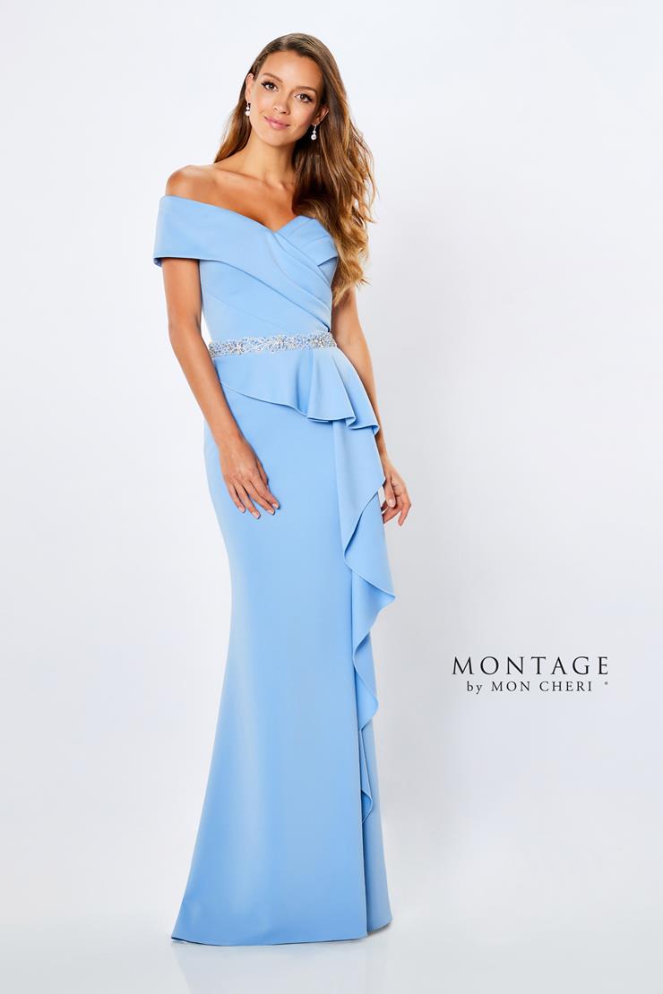 Formal Dresses Long Ruffle Slit Formal Evening Dress Powder Blue