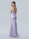 Prom Dresses Long Formal Slit Fitted Evening Prom Dress Lilac
