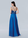Prom Dresses A Line Long Corset Formal Sequin Prom Dress Royal