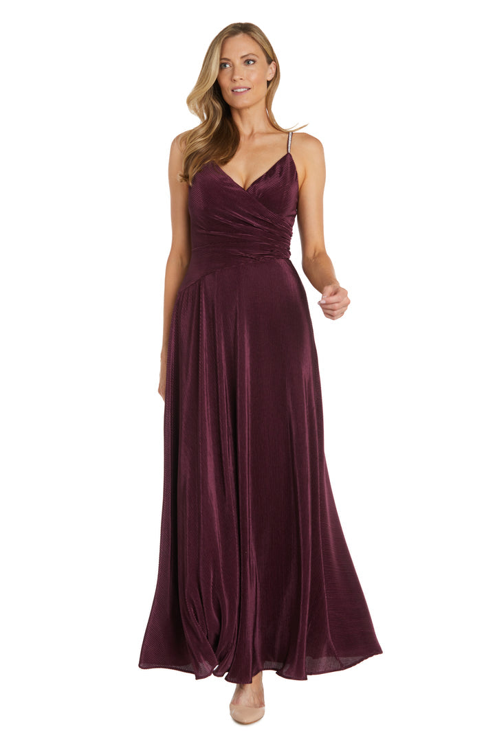 Formal Dresses Pleated Long Formal Evening Dress Wine