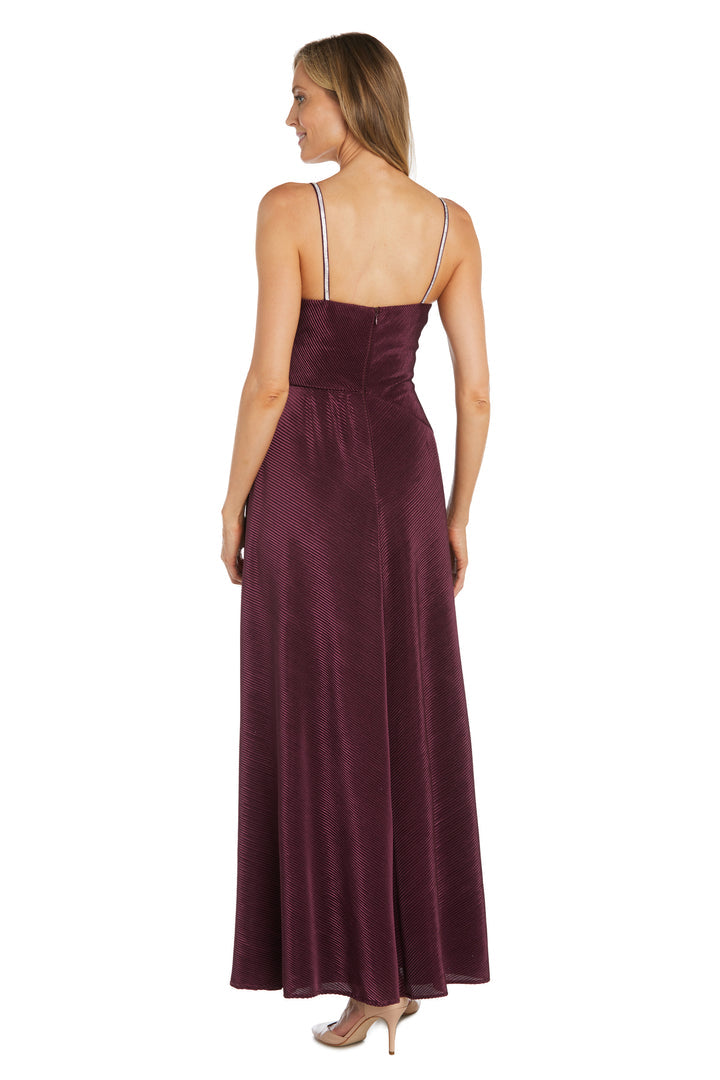 Formal Dresses Pleated Long Formal Evening Dress Wine