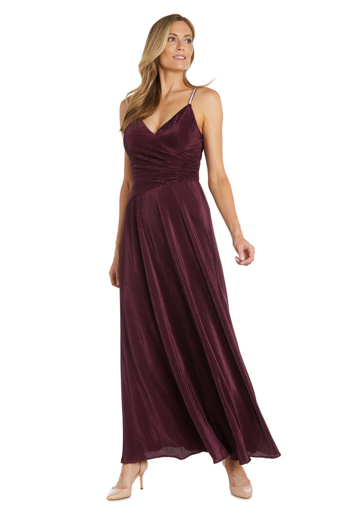 Formal Dresses Pleated Long Formal Evening Dress Wine