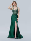 Formal Dresses Prom Long Formal Beaded Corset Dress Green