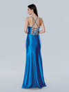 Prom Dresses Long Formal Fitted Slit Evening Prom Dress Royal