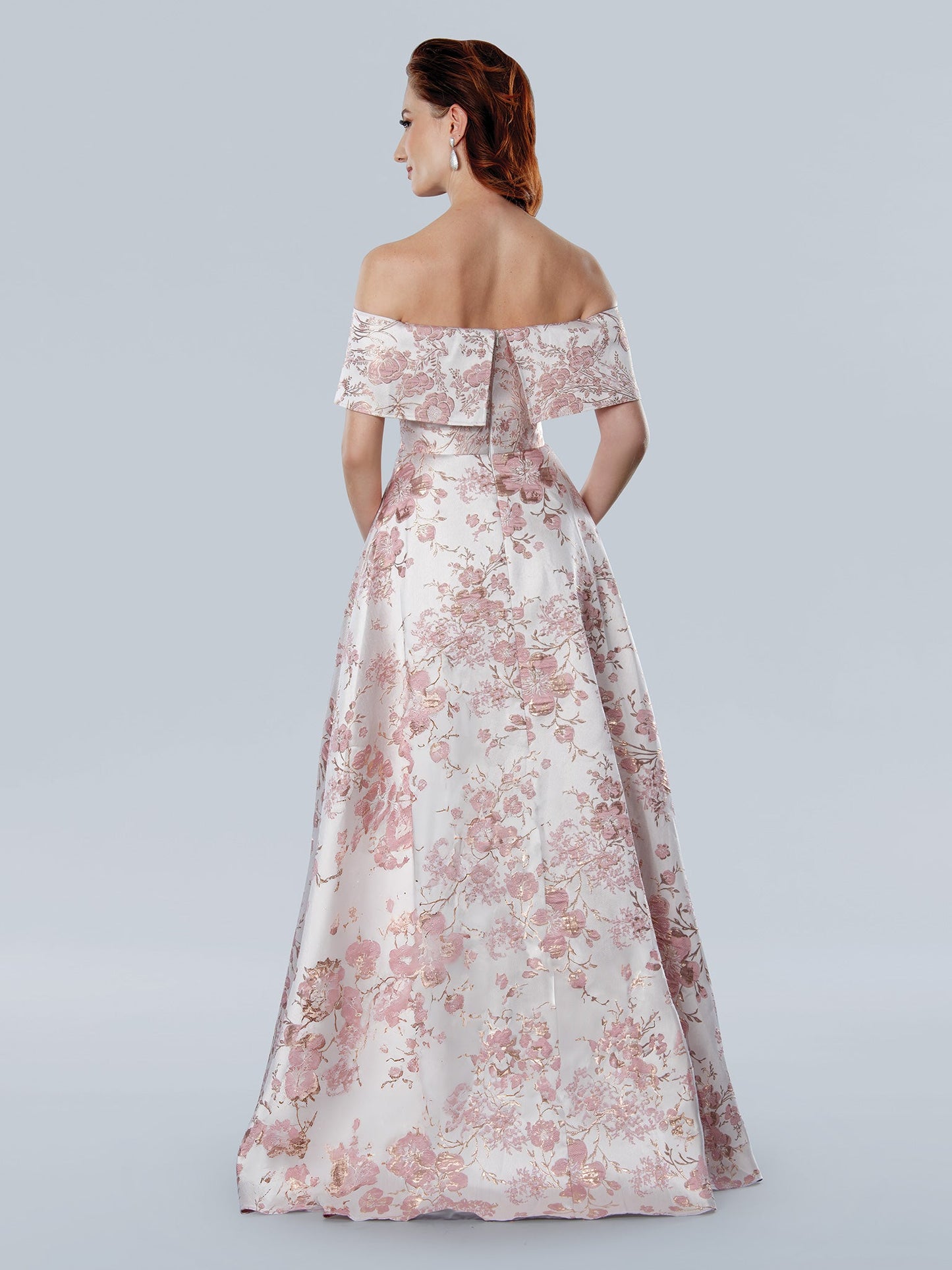 Formal Dresses Long Floral Formal A Line Evening Dress Antique Rose