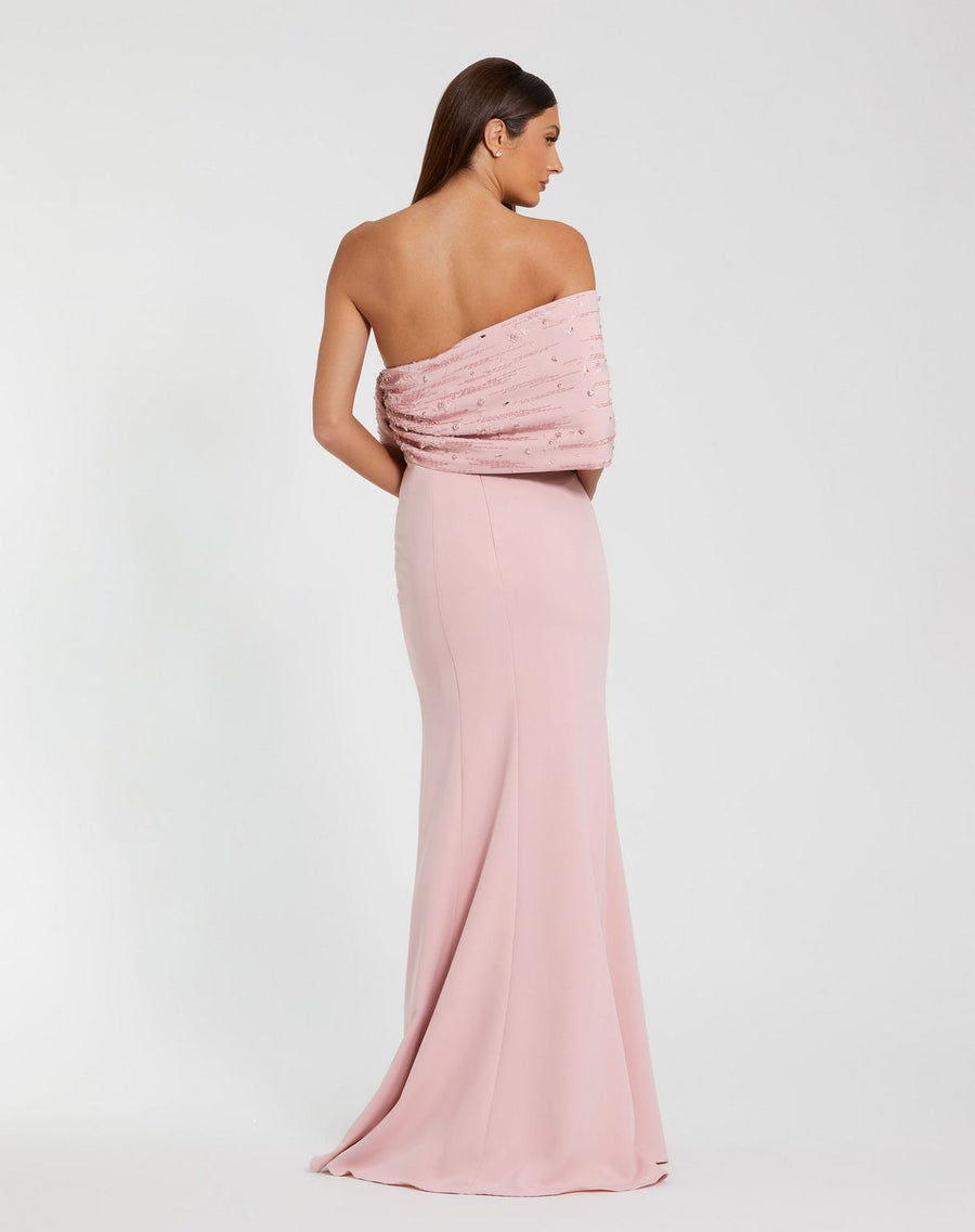 Formal Dresses Beaded Long Formal Evening Dress Blush