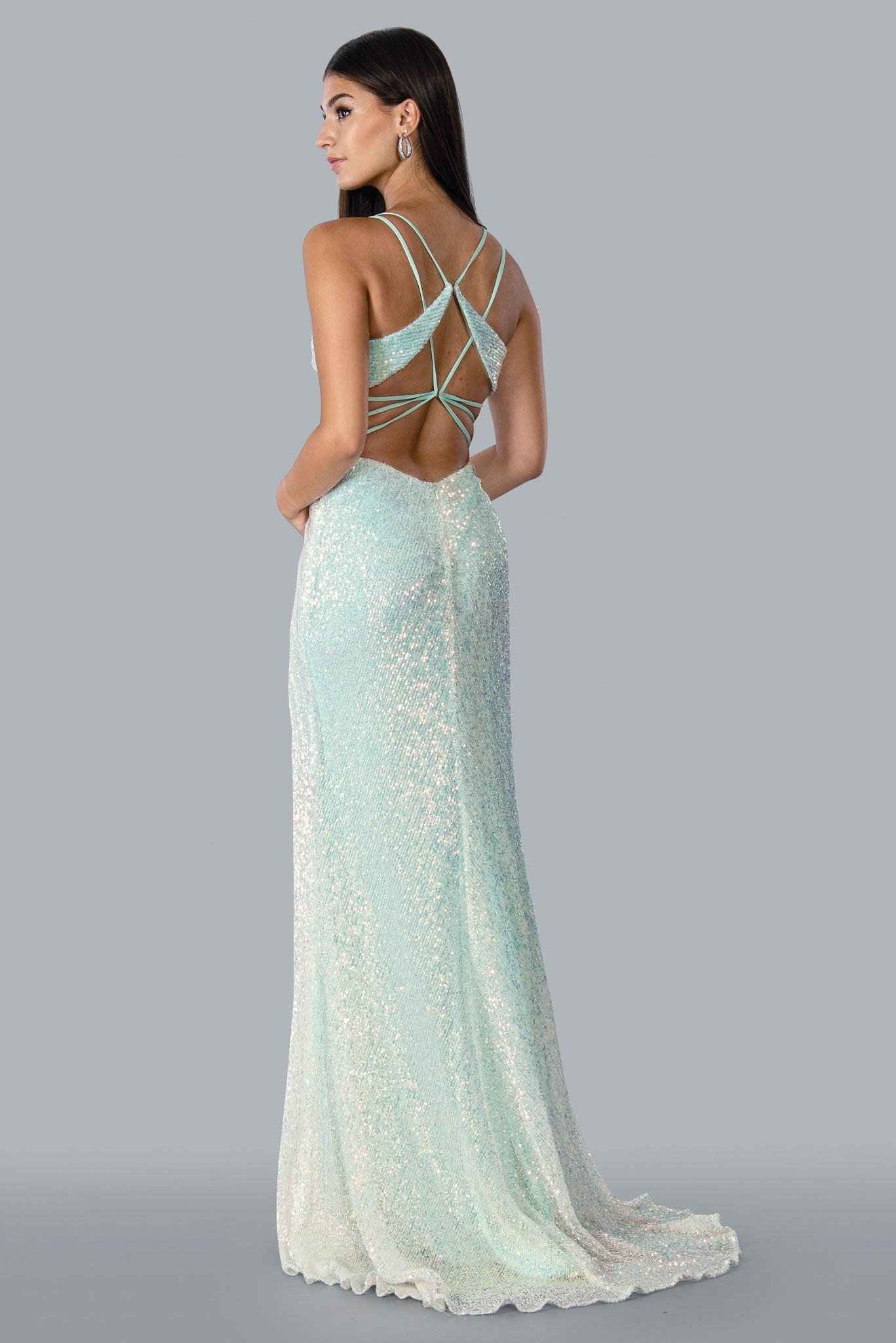Stella Couture 23114 Long Sparkling Sexy Prom Dress