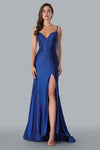 Stella Couture 23185 Long Spaghetti Strap Prom Dress