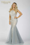 Prom Dresses Prom Mermaid Long Formal Dress Silver Nude