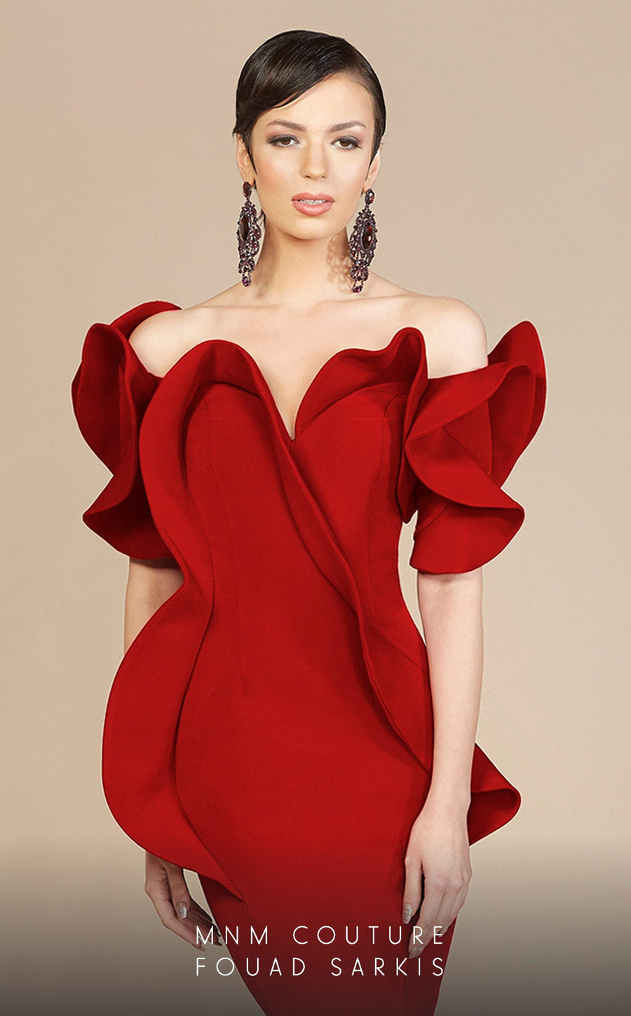 Formal Dresses Long Mermaid Peplum Formal Evening Dress Fuchsia