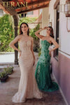 Prom Dresses Beaded Corset Long Mermaid Formal Prom Dress Emerald