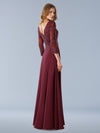 Mother of the Bride Dresses Long Mother of the Bride Formal Dress Wine