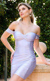 Cocktail Dresses Short Homecoming Mini Cocktail Dress Lilac