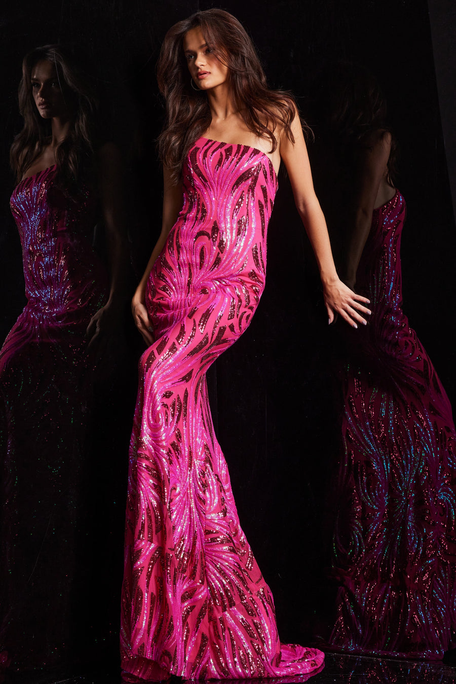 Prom Dresses Formal Evening Long Prom Dress Hot Pink