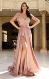 Prom Dresses Prom Long A Line Formal Evening Dress Rust Rose